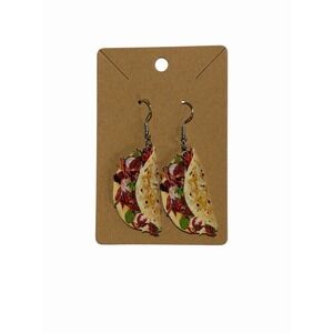 New Novelty Fashion Earrings taco wrap food